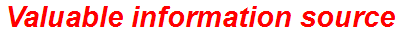 Valuable information source