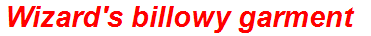 Wizard's billowy garment